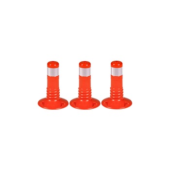 Stalpi pentru semnalizare 300 mm, portocalii, set 3 bucati Stalpi pentru semnalizare 300 mm, portocalii, set 3 bucati