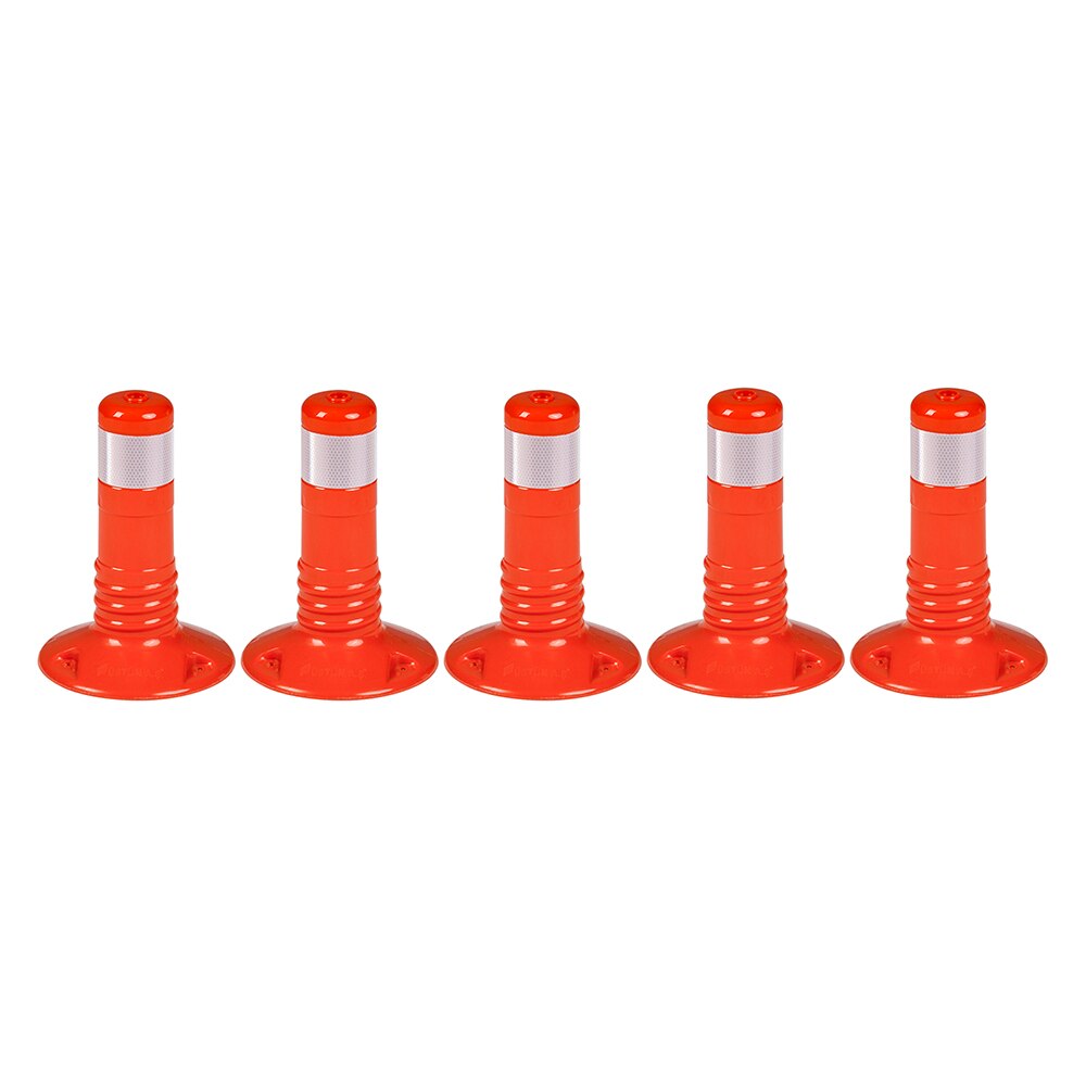 Stalpi pentru semnalizare 300 mm, portocalii, set 5 bucati