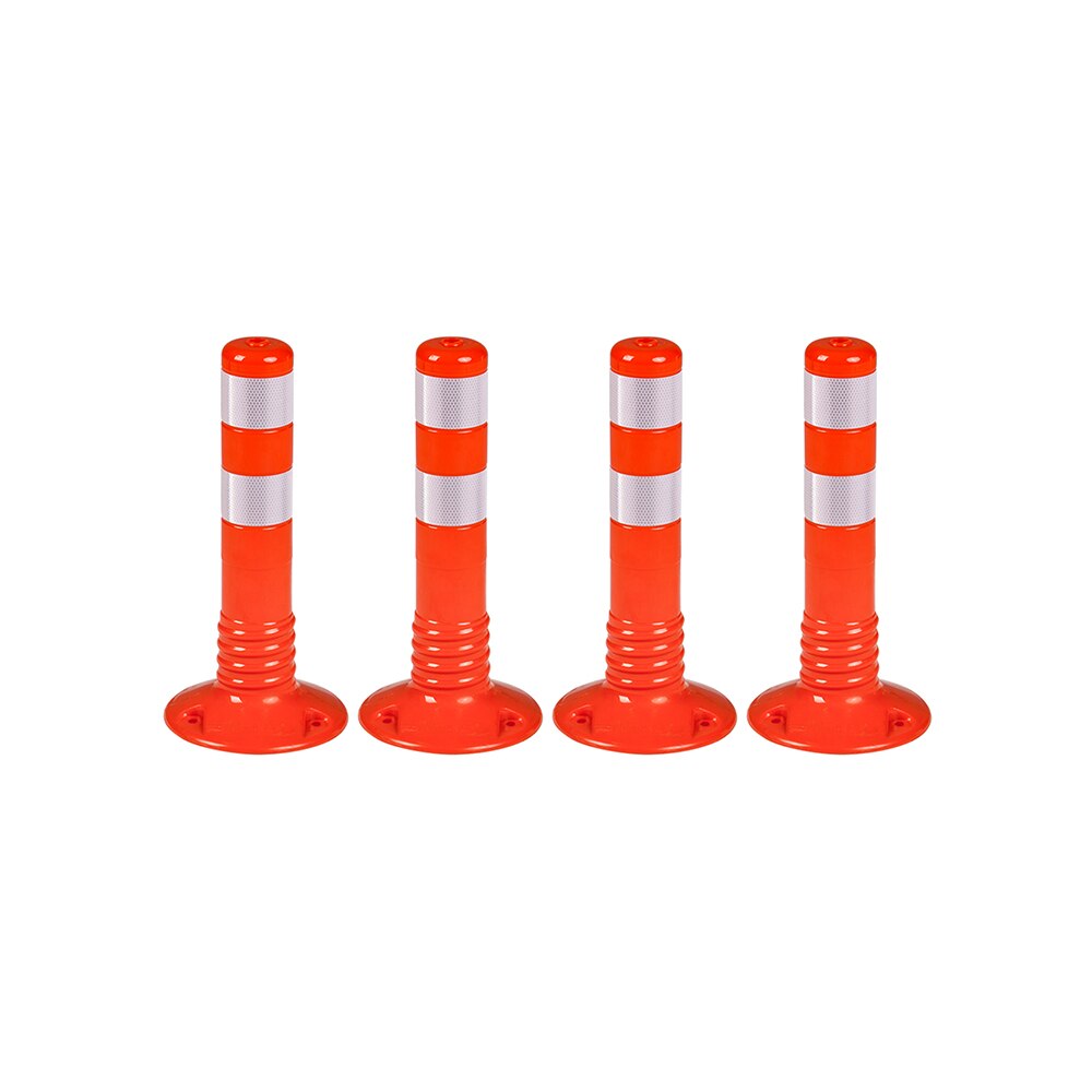 Stalpi pentru semnalizare 450 mm, portocalii, set 4 bucati