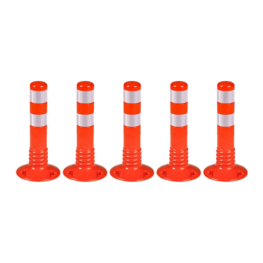 Stalpi pentru semnalizare 450 mm, portocalii, set 5 bucati