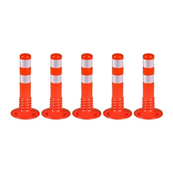 Stalpi pentru semnalizare 450 mm, portocalii, set 5 bucati Stalpi pentru semnalizare 450 mm, portocalii, set 5 bucati