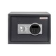 Seif metalic cu pin digital si cheie G 25 EQ, Art Flame, 350x250x250 mm, Gri inchis, Ecran LCD, Functie auto-blocare