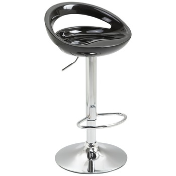 Set 2 scaune pentru bar, Homcom, Metal si ABS, Rotire la 360°, Inaltime ajustabila, Baza antiderapanta, Negru/Argintiu Set 2 scaune pentru bar, Homcom, Metal si ABS, Rotire la 360°, Inaltime ajustabila, Baza antiderapanta, Negru/Argintiu