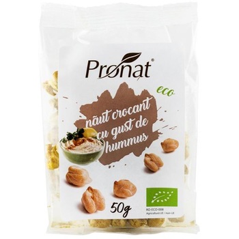 Naut Crocant cu Gust de Hummus Bio 50 grame Pronat Naut Crocant cu Gust de Hummus Bio 50 grame Pronat