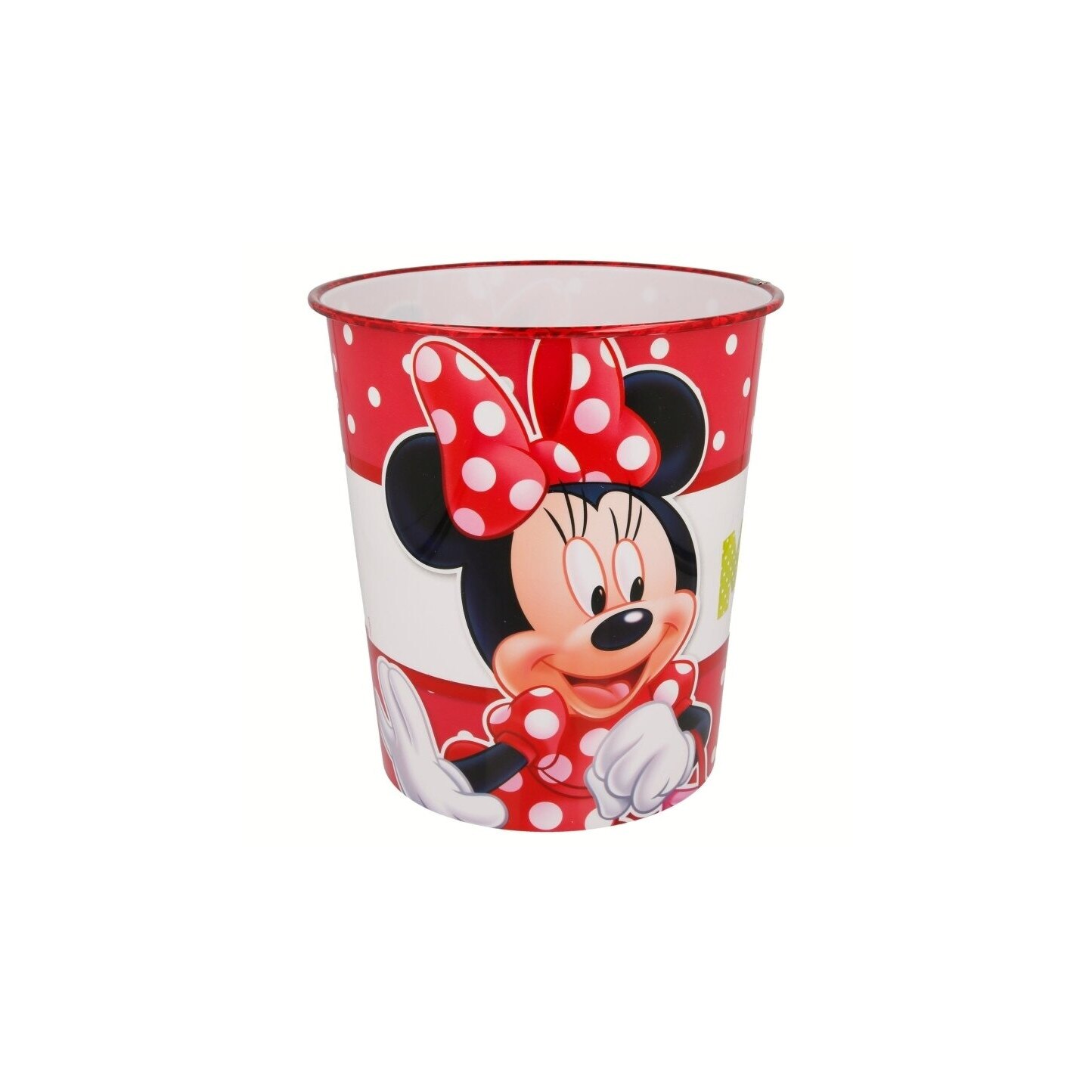 Cos pentru hartii, Minnie, rosu