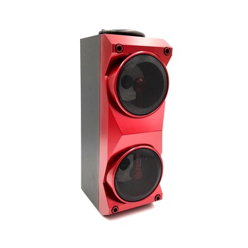 Boxa portabila XY-15, slot USB, alimentare acumulator reincarcabil, slot MicroSD, 1200 mAh, bass puternic Rosu Boxa portabila XY-15, slot USB, alimentare acumulator reincarcabil, slot MicroSD, 1200 mAh, bass puternic Rosu