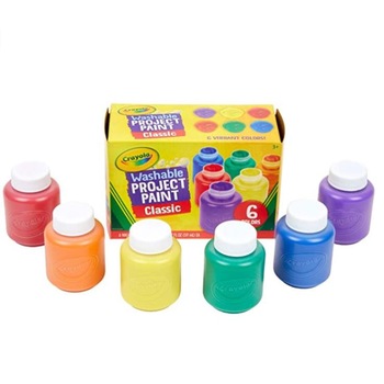 Acuarele Crayola Vopsea Lavabila pentru Pictat 6 culori Acuarele Crayola Vopsea Lavabila pentru Pictat 6 culori