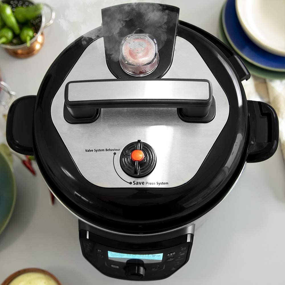 Cecotec GM H Fry programmable pressure cooker with multiple settings and air-frying  lid 6L capacity - Habitium®