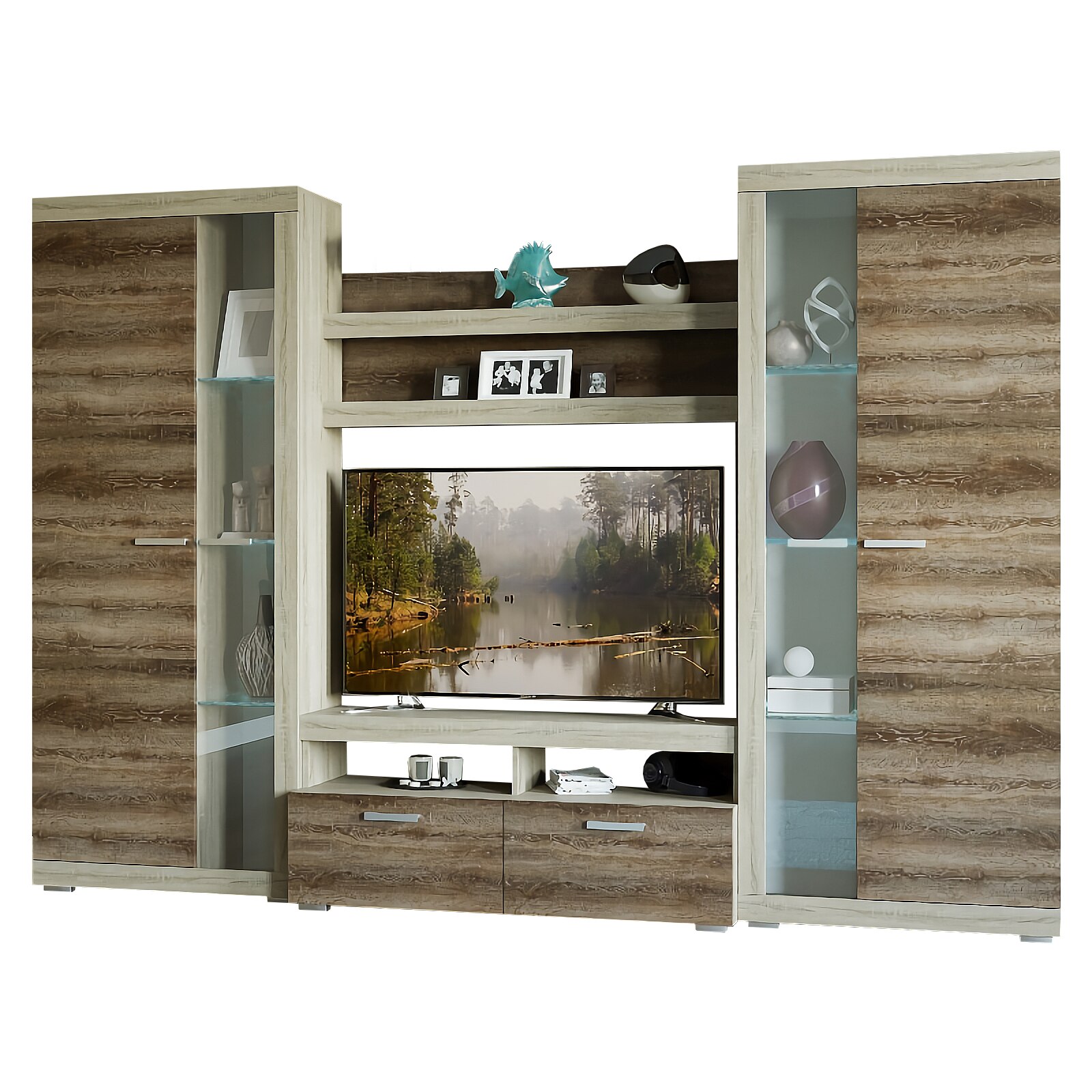 Set Living SONATA, 280x45x197cm, Sakramento/Sonoma