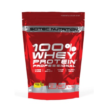 Pudra energizanta Scitec 100% Whey Protein Professional Banana 0.500 Kg Pudra energizanta Scitec 100% Whey Protein Professional Banana 0.500 Kg