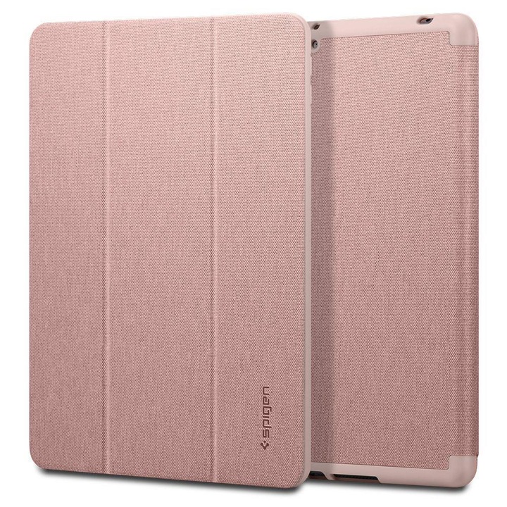 Калъф с Pen Поставка за iPad 9/ 8/ 7 10.2", Spigen Urban Fit Case, Розов