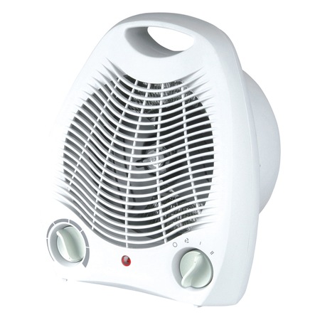 Aeroterma portabila cu ventilator, 2 Trepte de Incalzire 1000 W si 2000 W, Protectie la Supraincalzire,2 nivele de incalzire+rece, Design Compac Victronic VC2101/6, Alb