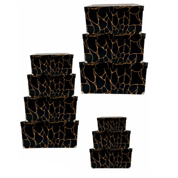 Set 10 cutii cadou, carton si metal, 5.8 kg Set 10 cutii cadou, carton si metal, 5.8 kg