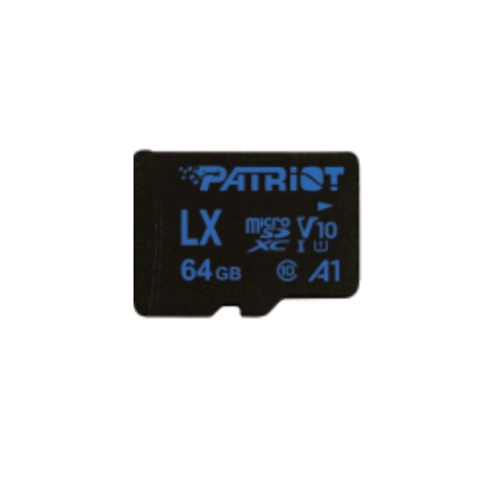 Patriot LX Series microSDHC memóriakártya 64GB Class10 + Adapter