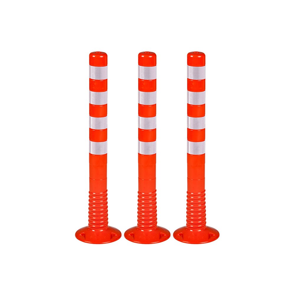 Stalpi pentru semnalizare 1000 mm, portocalii, set 3 bucati