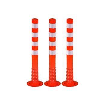 Stalpi pentru semnalizare 1000 mm, portocalii, set 3 bucati Stalpi pentru semnalizare 1000 mm, portocalii, set 3 bucati