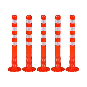 Stalpi pentru semnalizare 1000 mm, portocalii, set 5 bucati Stalpi pentru semnalizare 1000 mm, portocalii, set 5 bucati