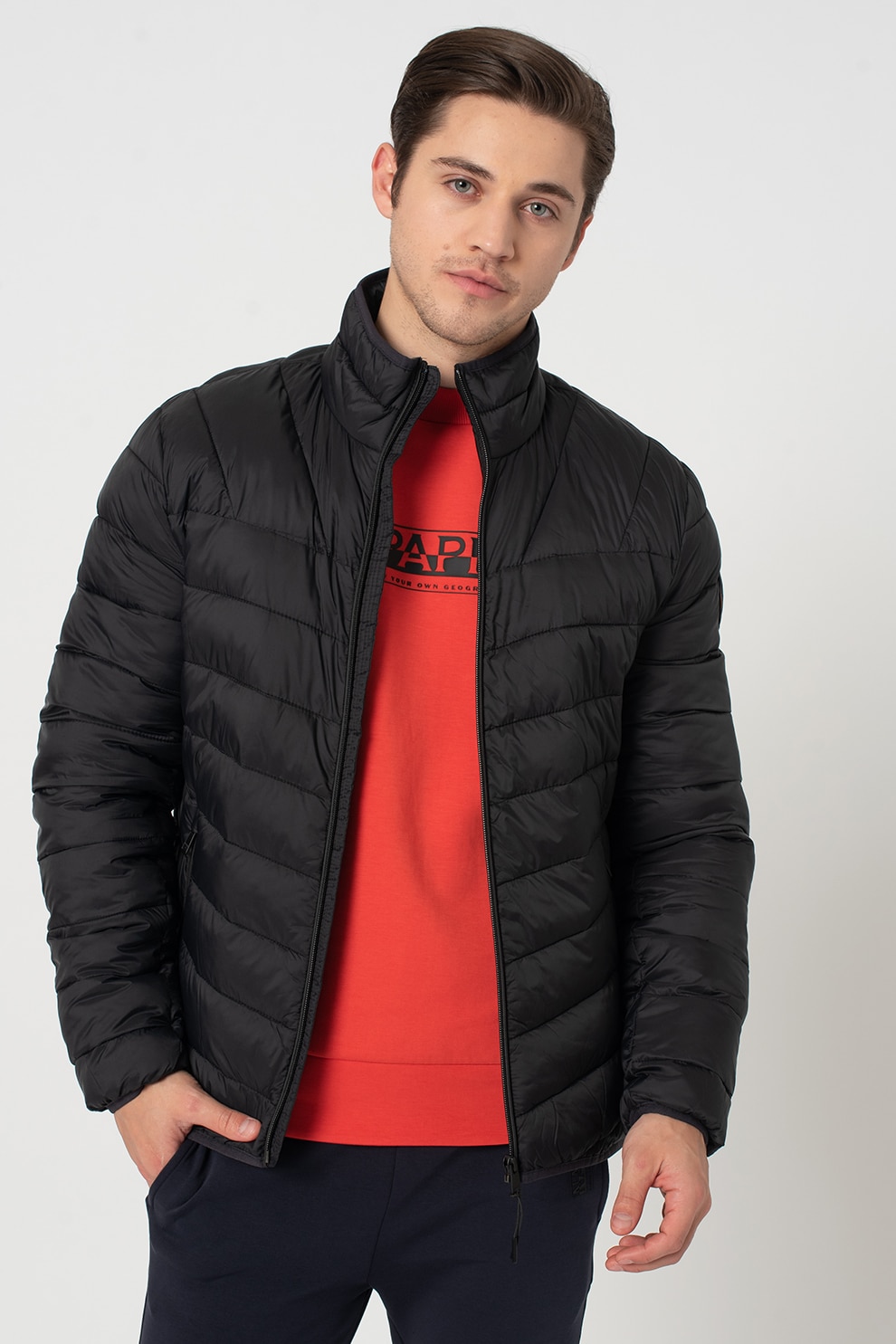 Napapijri, Geaca cu fermoar Aerons, Negru