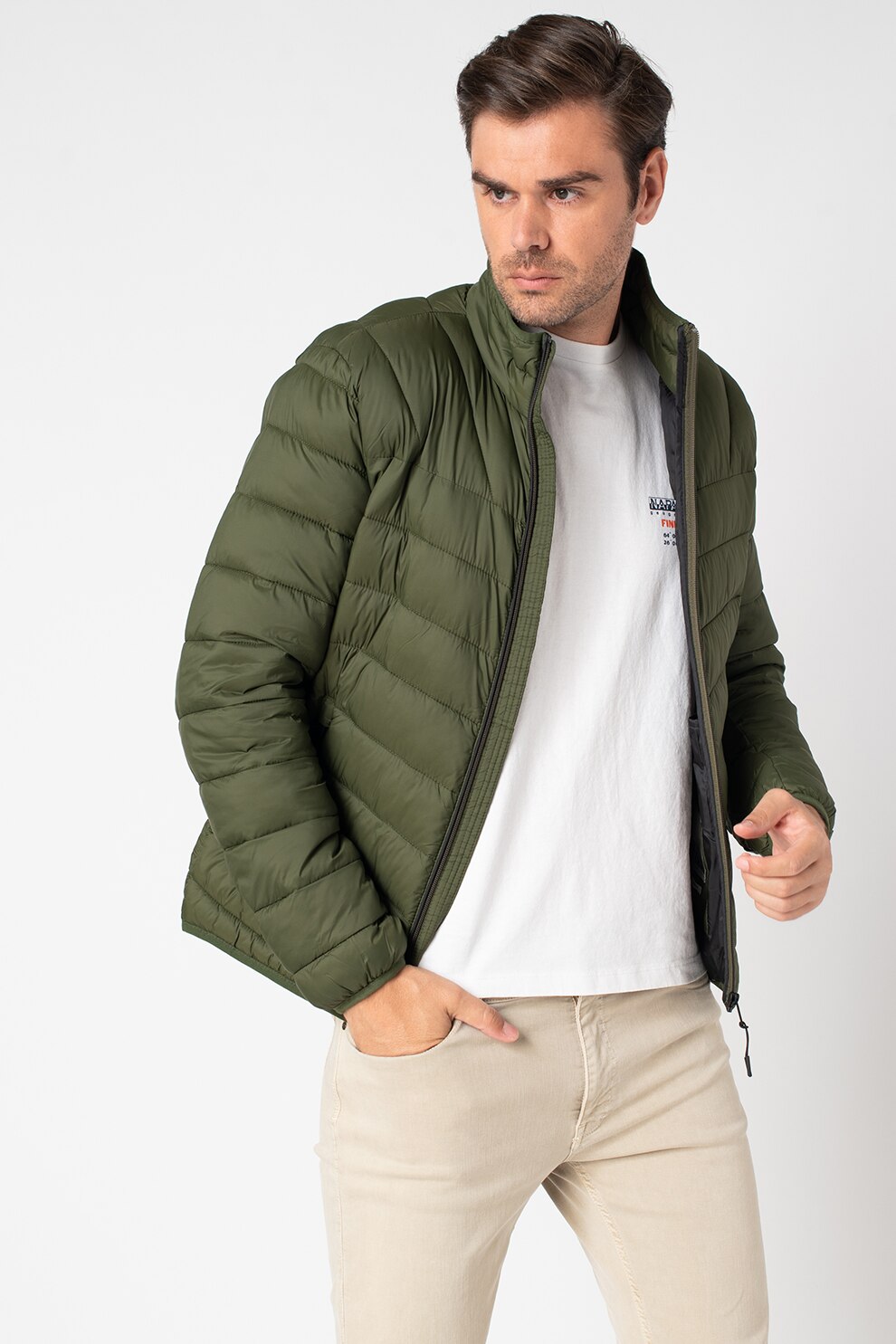 Napapijri, Geaca cu vatelina Aerons, Verde militar