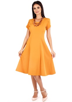 Rochie in clini, AD FASHION, Galben Rochie in clini, AD FASHION, Galben