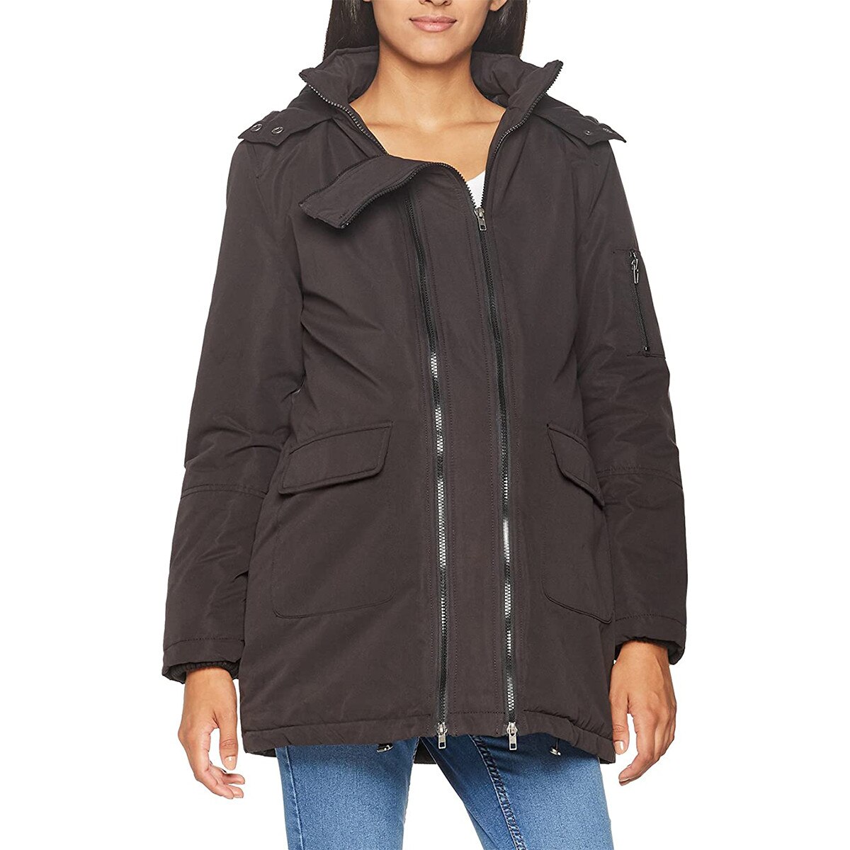 Geaca gravide, Esprit, neagra, marimea 34