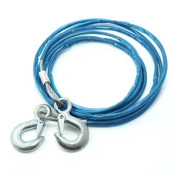 Cablu pentru Tractare din Otel cu Carlige, Rezistenta 1.8 Tone, Lungime 4 m, Grosime 8mm Cablu pentru Tractare din Otel cu Carlige, Rezistenta 1.8 Tone, Lungime 4 m, Grosime 8mm