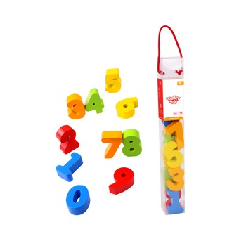 Cifre colarate din lemn Tooky Toy Cifre colarate din lemn Tooky Toy