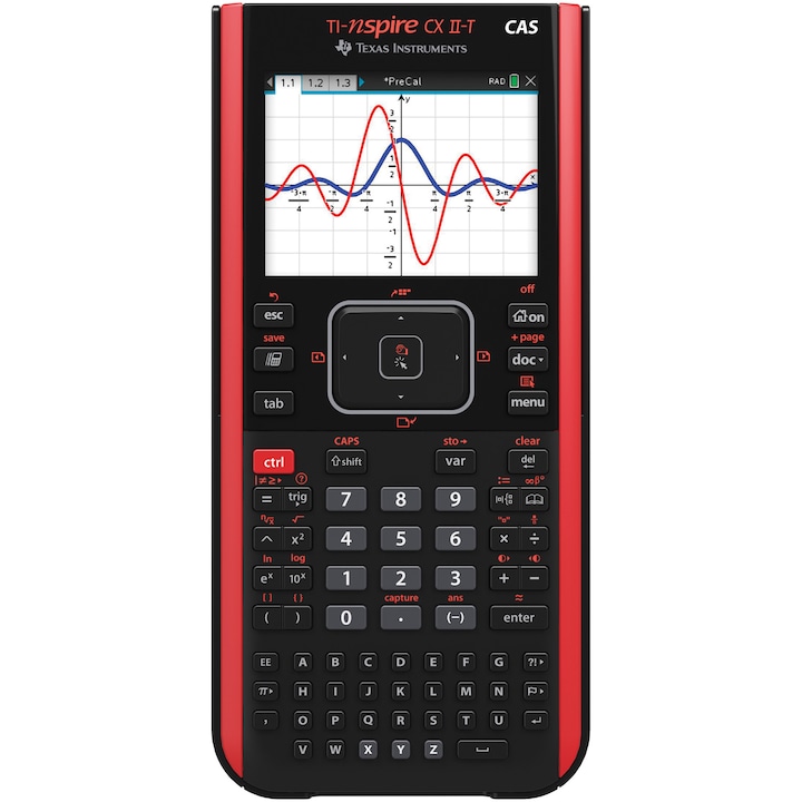 Графичен калкулатор Texas Instruments TI-Nspire CX II-T, Цветен дисплей