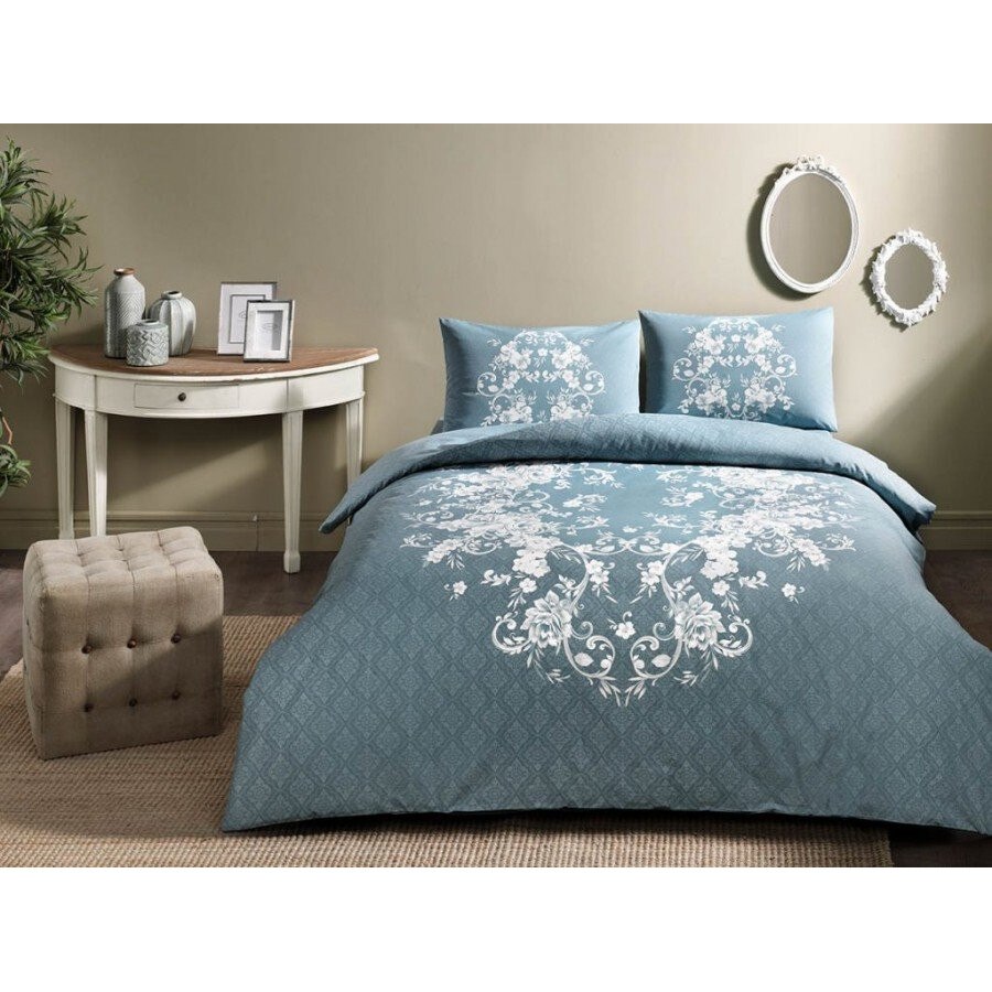 Lenjerie pat 3 piese, bumbac 100% ranforce,1 persoana, TAC, Sonya