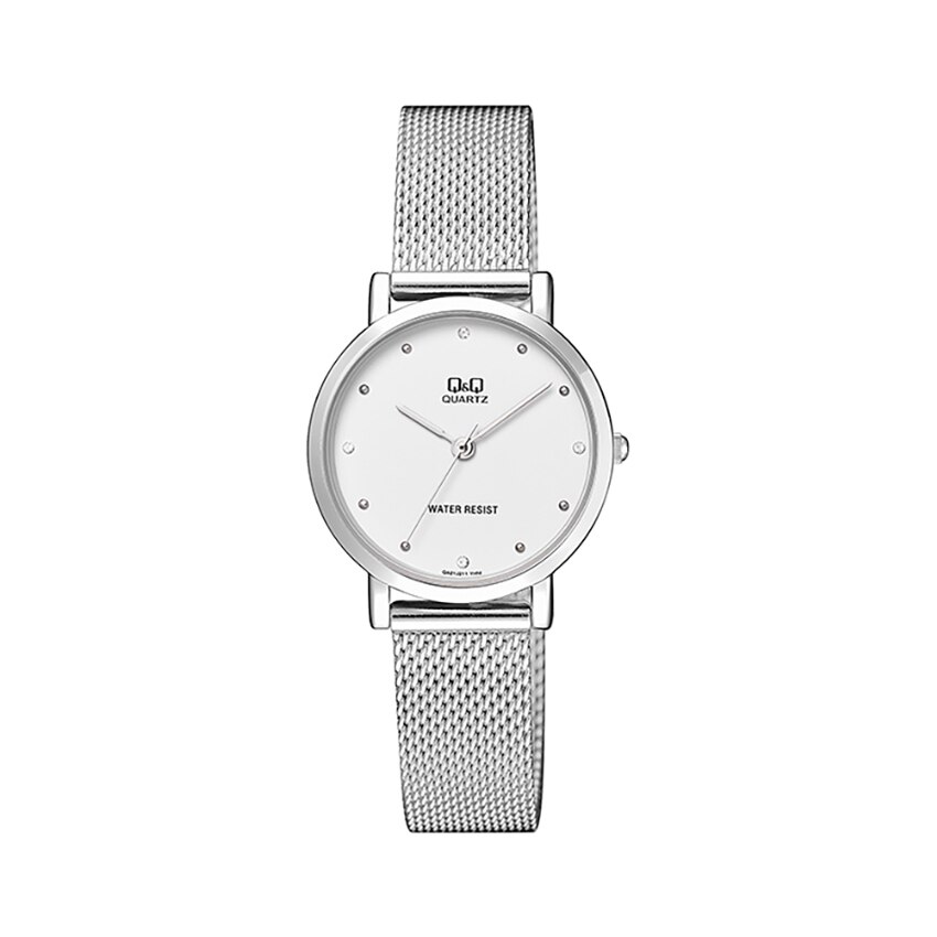Ceas dama Q&Q casual, alama, alb