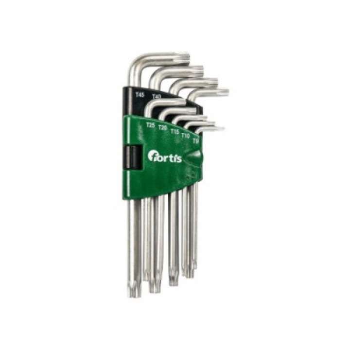 Set chei torx in L Fortis, TX9-TX45, 9 piese
