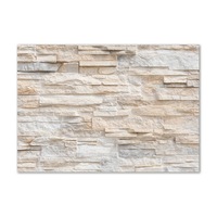 Tablou pe sticla, 100x70cm, Imagine imprimata sticla, Decorarea peretilor "Zid de caramida”