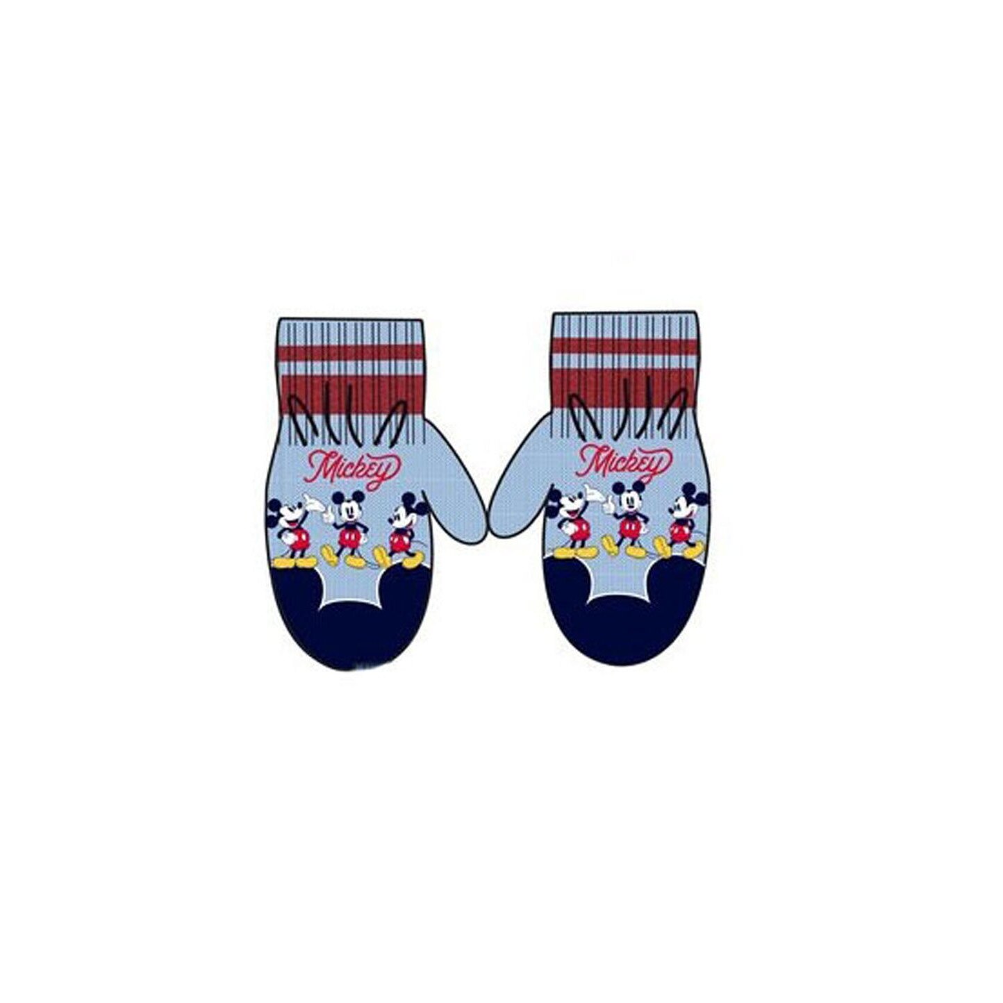 Manusi bebe, Mickey, albastru deschis, 0-3 ani