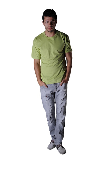 Tricou barbati, maneca scurta, Tuareg, Model 1, Vernil