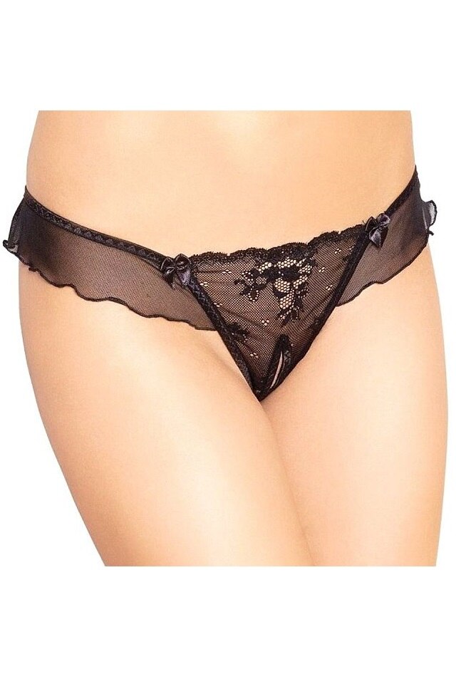 Bikini, Softline, cu decupaj, Negru, Negru