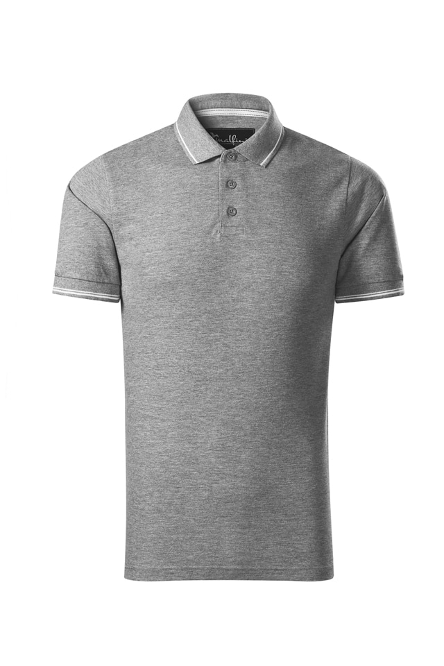 Tricou polo premium de barbati, Perfection Plain, Gri ardezie