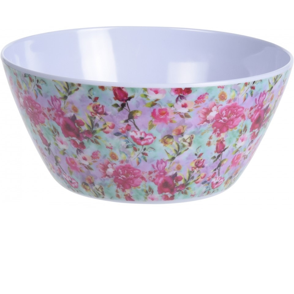 Bol din melamina 25 cm , motive florale