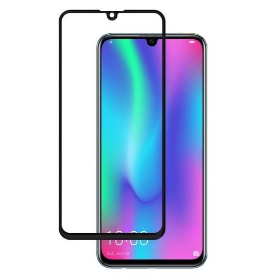 Folie de sticla Full Glue pentru Huawei Y7 2019, margini negre