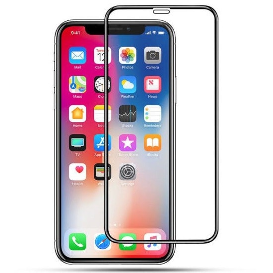 Folie de sticla Full Glue pentru Apple iPhone XR / iPhone 11, margini usor curbate, neagra