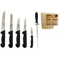 set de 7 cutite franquihogar suport din lemn accesoriu pentru ascutit otel inoxidabil argintiunegru imagen 24_0_
0