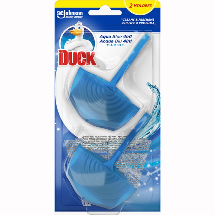Duck Aqua Blue WC illatosító, 40gr, 1+1
