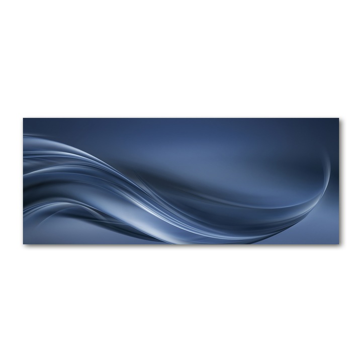 Tablou pe sticla. Imagine imprimata sticla. Decorarea peretilor. Valul gri. 125x50 cm