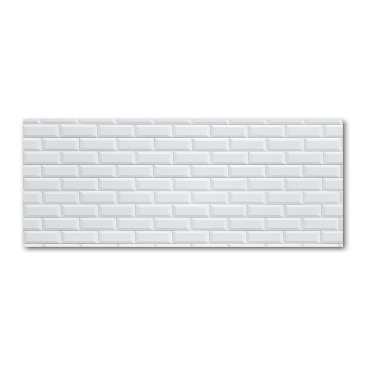 Panou de bucatarie, din sticla, 125x50 cm "Peretele din ceramica”