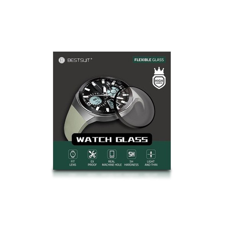 Samsung Galaxy Watch Active 2 (44 mm) üveg képernyővédő fólia - Bestsuit Flexible Nano Glass 5H