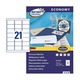 Set etichete, Avery Zweckform, 63.5 x 38.1mm, Alb