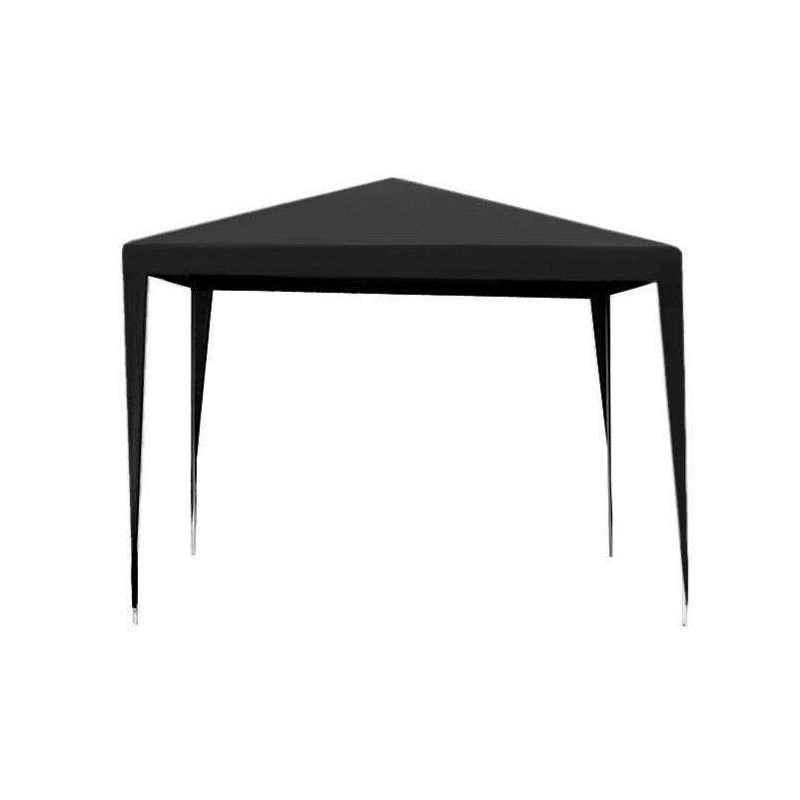 Copertina impermeabila pentru pavilion de gradina, 3x3m, din polietilena, fixare velcro, culoare gri