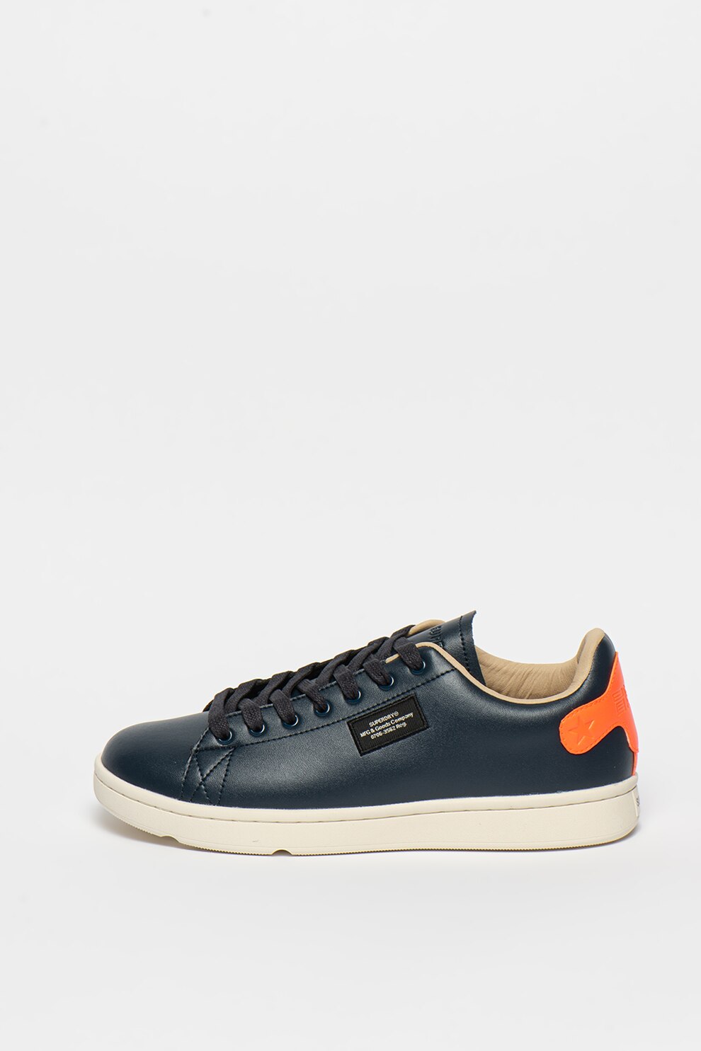 SUPERDRY, Pantofi sport din piele ecologica cu garnituri contrastante Vintage