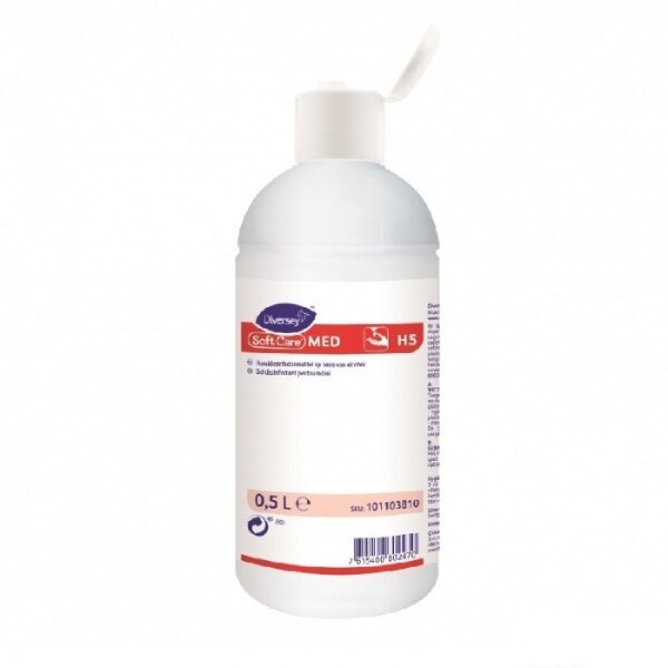 Gel dezinfectant pe baza de alcool, Soft Care MED H5, Diversey, 0.5 L