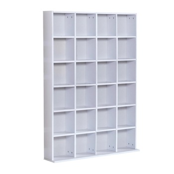 Biblioteca cu rafturi mobile, HOMCOM, PAL, 130.5 x 89 x 20 cm, Alb Biblioteca cu rafturi mobile, HOMCOM, PAL, 130.5 x 89 x 20 cm, Alb