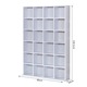 Шкаф за книги с подвижни рафтове Homcom, PAL, 130,5 x 89 x 20 см, Бял
